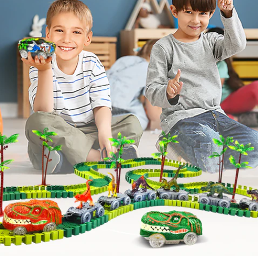 Mega Pista de Dinossauros™ - KIT PISTA DE DINOSSAUROS (COM BRINDE PARA OS 100 PRIMEIROS)