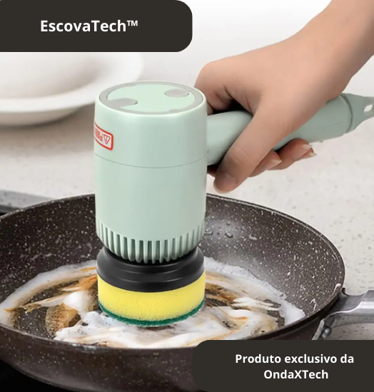 EscovaTech™ - KIT ESCOVA DE LIMPEZA ELÉTRICA 3 em 1 - (BRINDE PARA OS 100 PRIMEIROS)