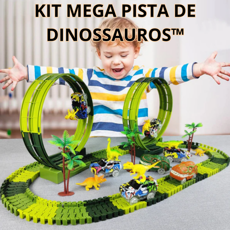 Mega Pista de Dinossauros™ - KIT PISTA DE DINOSSAUROS (COM BRINDE PARA OS 100 PRIMEIROS)