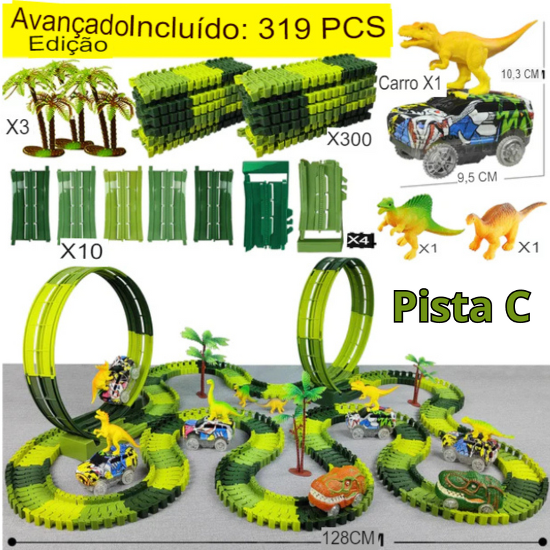 Mega Pista de Dinossauros™ - KIT PISTA DE DINOSSAUROS (COM BRINDE PARA OS 100 PRIMEIROS)