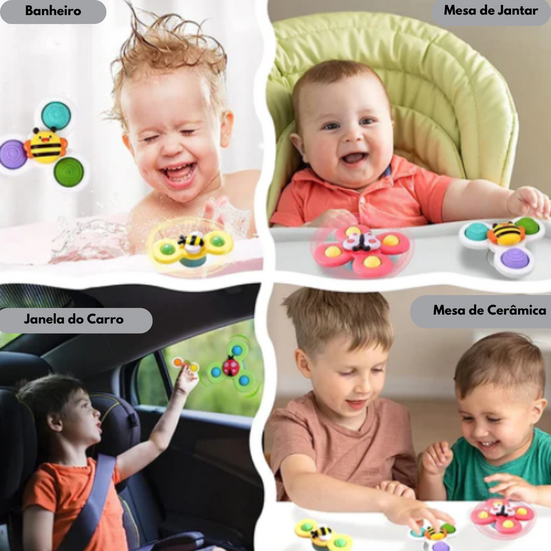 [COMPRE 1 LEVE 3] - KIT 3 BABYSPINNERS™ - O BRINQUEDO DOS BEBÊS