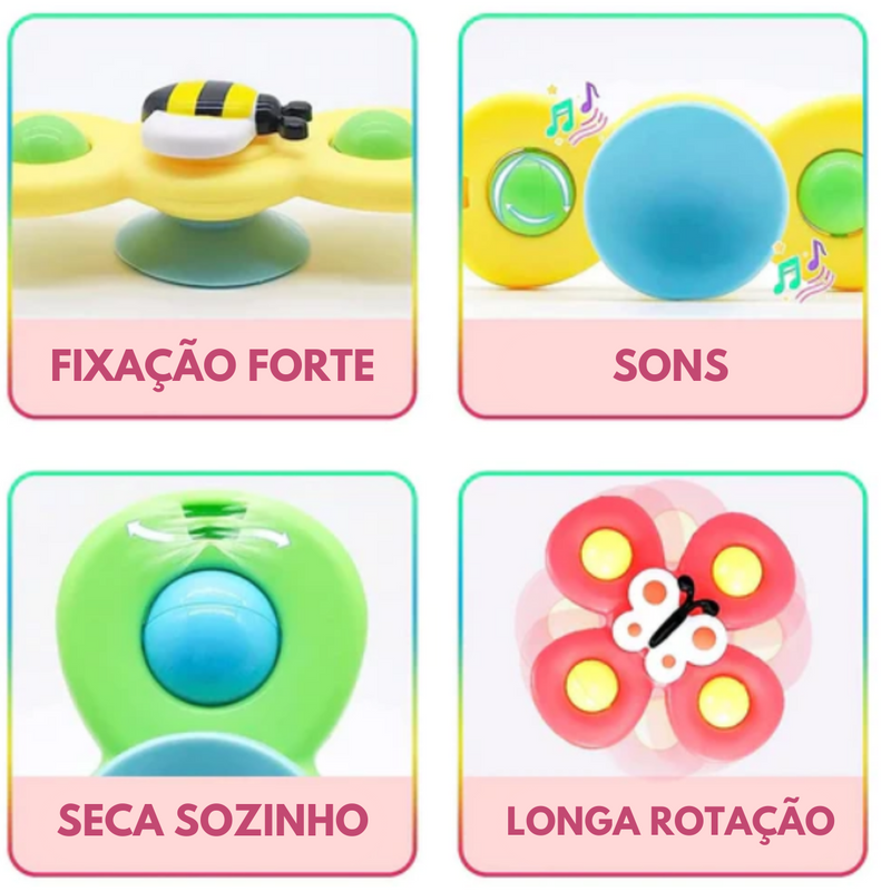 [COMPRE 1 LEVE 3] - KIT 3 BABYSPINNERS™ - O BRINQUEDO DOS BEBÊS