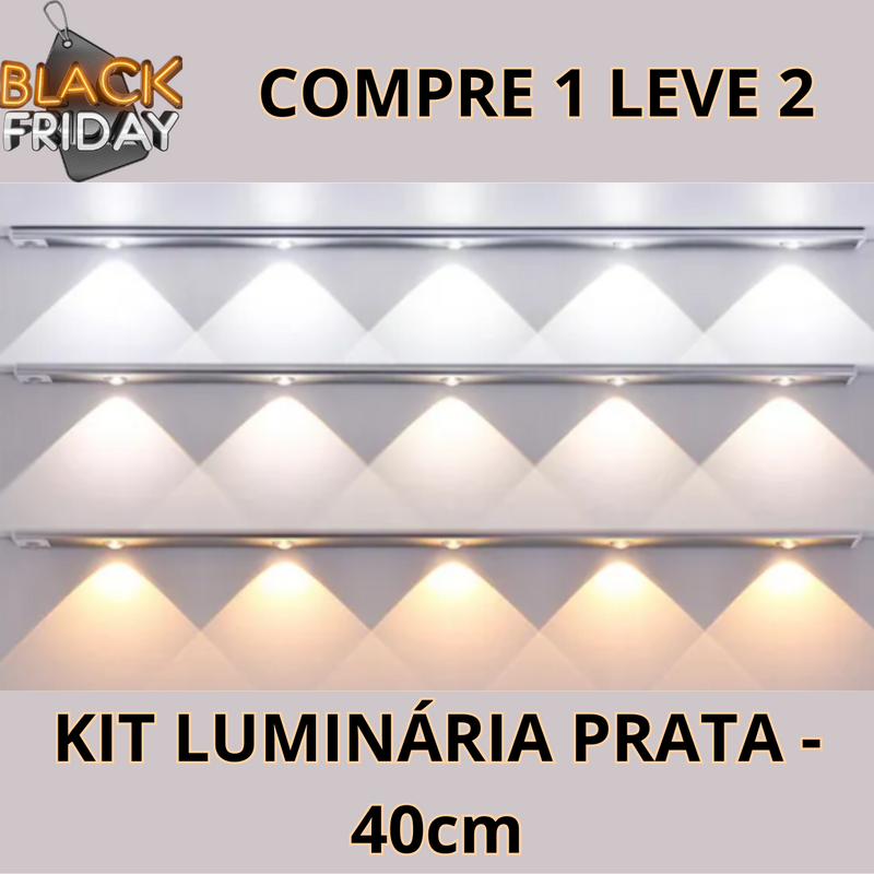 [COMPRE 1 LEVE 2] - KIT 2 LUMINÁRIAS INTELIGENTES COM SENSOR DE MOVIMENTO - LumináriaTech™