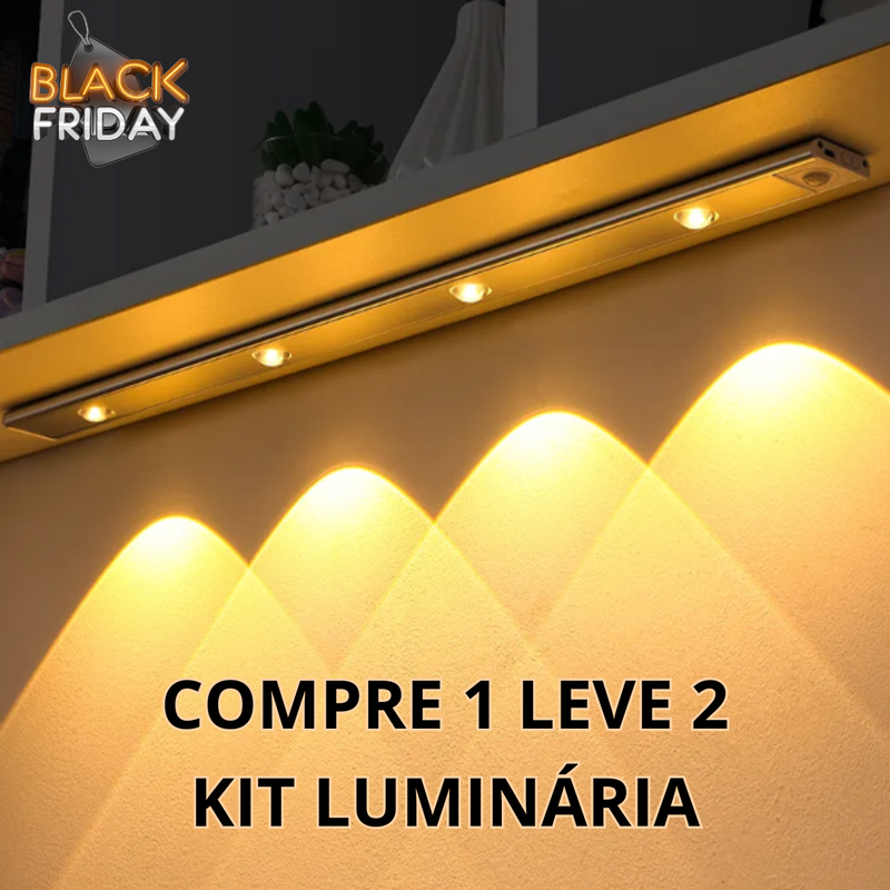 [COMPRE 1 LEVE 2] - KIT 2 LUMINÁRIAS INTELIGENTES COM SENSOR DE MOVIMENTO - LumináriaTech™