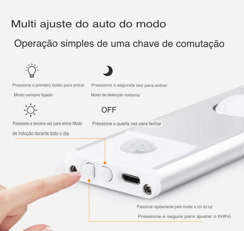 [COMPRE 1 LEVE 2] - KIT 2 LUMINÁRIAS INTELIGENTES COM SENSOR DE MOVIMENTO - LumináriaTech™